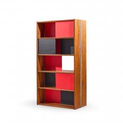 Evans Clark Evans Clark for Glenn of California Mid Century Walnut Room Divider Bookshelf - 4585504
