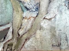 Eveline Ness Wife of Eliot Ness Mid Century Portrait of Woman With Off the Shoulder Dress - 4472262