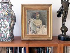 Eveline Ness Wife of Eliot Ness Mid Century Portrait of Woman With Off the Shoulder Dress - 4472268