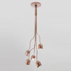Evocative Pendant with Aluminum Shades and Powder Coated Metal - 975312