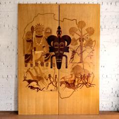 Ewald Dahlskog EWALD DAHLSKOG AFRICA MARQUETRY PANELS 1938 - 3290128