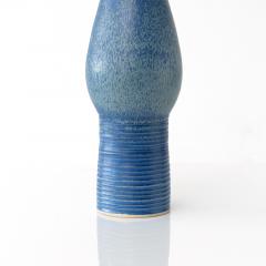 Ewald Dahlskog EWALD DAHLSKOG VASE IN BLUE GLAZE FOR BO FAJANS SWEDEN 1930S - 3131790