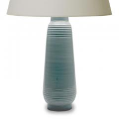 Ewald Dahlskog Tall pale blue table lamp by Ewald Dahlskog - 980682