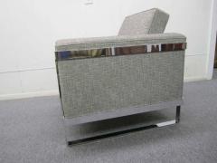 Excellent Chrome Flat Bar Lounge Chair Mid Century Modern - 1745937