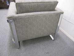 Excellent Chrome Flat Bar Lounge Chair Mid Century Modern - 1745938