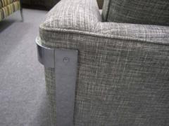 Excellent Chrome Flat Bar Lounge Chair Mid Century Modern - 1745940