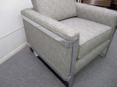 Excellent Chrome Flat Bar Lounge Chair Mid Century Modern - 1745941