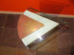 Excellent Springer style Travertine Side or End Table Midcentury - 1557913