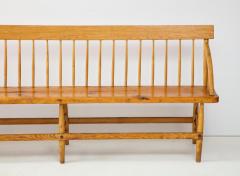 Exceptional 19th C Hand Made Quaker Meeting House Bench Cape Cod - 2471859