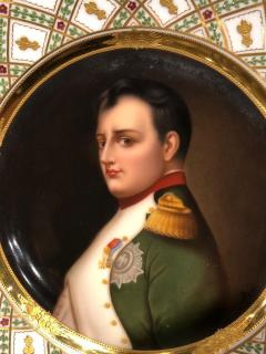 Exceptional Antique Hand Painted Royal Vienna Porcelain Plate of Napoleon - 935793