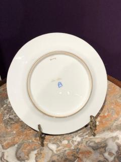 Exceptional Antique Hand Painted Royal Vienna Porcelain Plate with Raised Gold - 935833