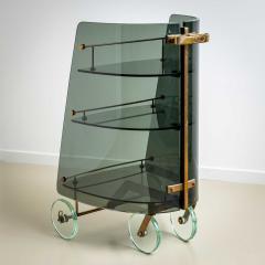 Exceptional Bar Cart attributed to Fontana Arte Mid 20th Century - 4390290