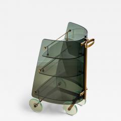 Exceptional Bar Cart attributed to Fontana Arte Mid 20th Century - 4419402