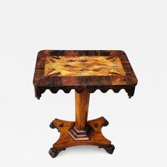 Exceptional British Colonial Specimen Wood Side Table - 2541359