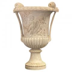 Exceptional Carrara White Marble Vase Grand Tour - 4592997