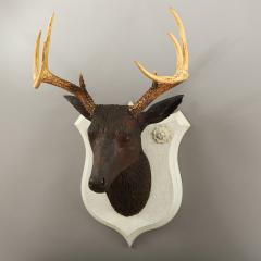 Exceptional Carved Deer Head Plaque - 4533222