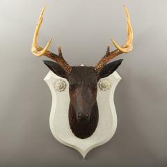 Exceptional Carved Deer Head Plaque - 4533226