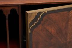 Exceptional Desk in Mahogany Walnut Ebony and Brass Early 20th Century - 4582708