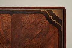 Exceptional Desk in Mahogany Walnut Ebony and Brass Early 20th Century - 4582746