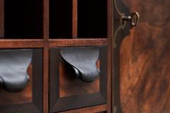 Exceptional Desk in Mahogany Walnut Ebony and Brass Early 20th Century - 4582747