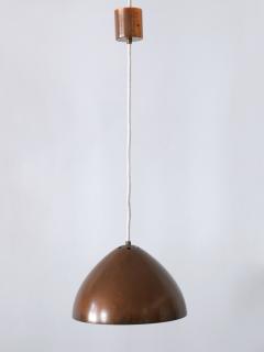 Exceptional Elegant Mid Century Modern Copper Pendant Lamp Finland 1950s - 3373262