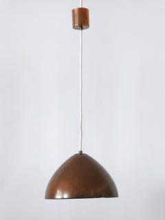Exceptional Elegant Mid Century Modern Copper Pendant Lamp Finland 1950s - 3373263