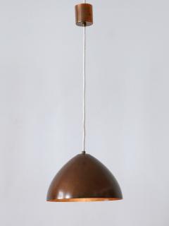 Exceptional Elegant Mid Century Modern Copper Pendant Lamp Finland 1950s - 3373268
