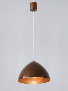 Exceptional Elegant Mid Century Modern Copper Pendant Lamp Finland 1950s - 3373274
