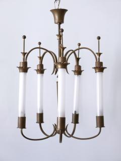 Exceptional Five Flamed Art Deco Chandelier or Ceiling Lamp Germany 1930s - 3320523