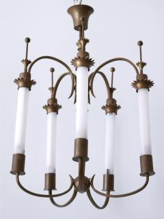 Exceptional Five Flamed Art Deco Chandelier or Ceiling Lamp Germany 1930s - 3320526