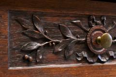 Exceptional Flemish Treasure Cabinet in Carved Oak Late 19th Century - 4395678