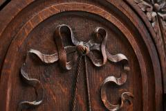 Exceptional Flemish Treasure Cabinet in Carved Oak Late 19th Century - 4395686