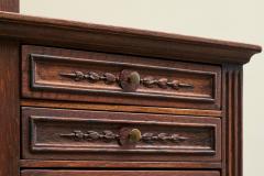 Exceptional Flemish Treasure Cabinet in Carved Oak Late 19th Century - 4395742