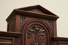 Exceptional Flemish Treasure Cabinet in Carved Oak Late 19th Century - 4395782