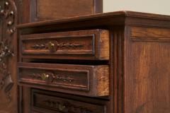 Exceptional Flemish Treasure Cabinet in Carved Oak Late 19th Century - 4395802
