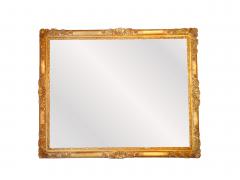 Exceptional French Giltwood Frame Rectangular Shape Hanging Wall Mirror - 3330095