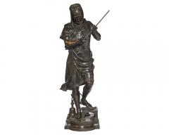 Exceptional French Orientalist Bronze Sculpture Le Marchand d Armes Turc  - 3318009