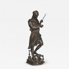 Exceptional French Orientalist Bronze Sculpture Le Marchand d Armes Turc  - 3323576