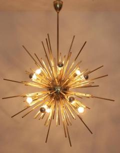 Exceptional Huge Brass Sputnik Chandelier - 543528