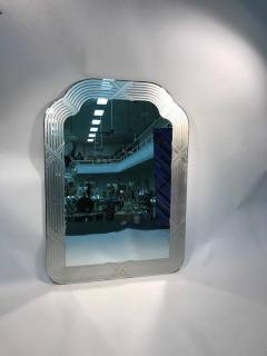 Exceptional Italian Etched Glass Wall Mirror in the Style Lupi Cristal Luxo - 421682
