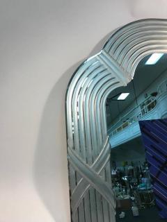 Exceptional Italian Etched Glass Wall Mirror in the Style Lupi Cristal Luxo - 421683