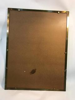 Exceptional Italian Solid Brass Wall Mirror with Greek Key Design - 421678