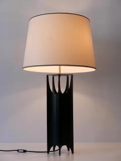 Exceptional Large Mid Century Modern Brutalist Table Lamp Italy 1960s - 2456546