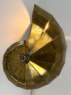Exceptional Lovely Mid Century Modern Brass Sconce Natilius Germany 1960s - 4713813