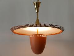 Exceptional Lovely Mid Century Modern Pendant Lamp or Chandelier Germany 1950s - 2972371