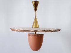 Exceptional Lovely Mid Century Modern Pendant Lamp or Chandelier Germany 1950s - 2972372