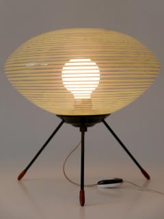 Exceptional Lovely Mid Century Modern Tripod UFO Table Lamp Germany 1950s - 3180122