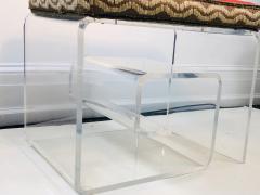 Exceptional Lucite Bench with Greek Key Design - 1143092