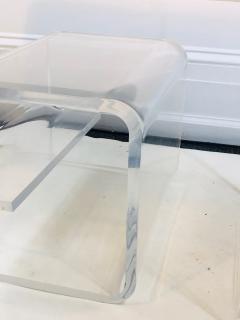 Exceptional Lucite Bench with Greek Key Design - 1143093