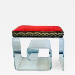 Exceptional Lucite Bench with Greek Key Design - 1143373